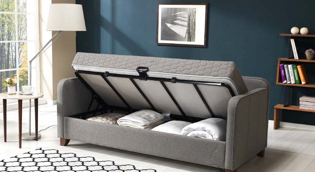 Hem yatak, hem sandık, hem kanepe küçük alanlarda büyük konfor Armis