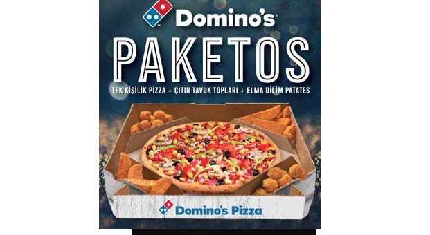Üçü Bir Arada Paketos�la, hem pizza, hem patates, hem de çıtır tavuk